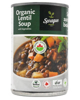 Sprague Foods Organic Lentil Soup w/ Vegetables (398ml can) - Organics.ph