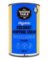 Tender Table Organic Coconut Whipping Cream - Vanilla (Canned) (400ml) - Organics.ph