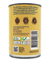 Tender Table Organic Coconut Whipping Cream - Vanilla (Canned) (400ml) - Organics.ph