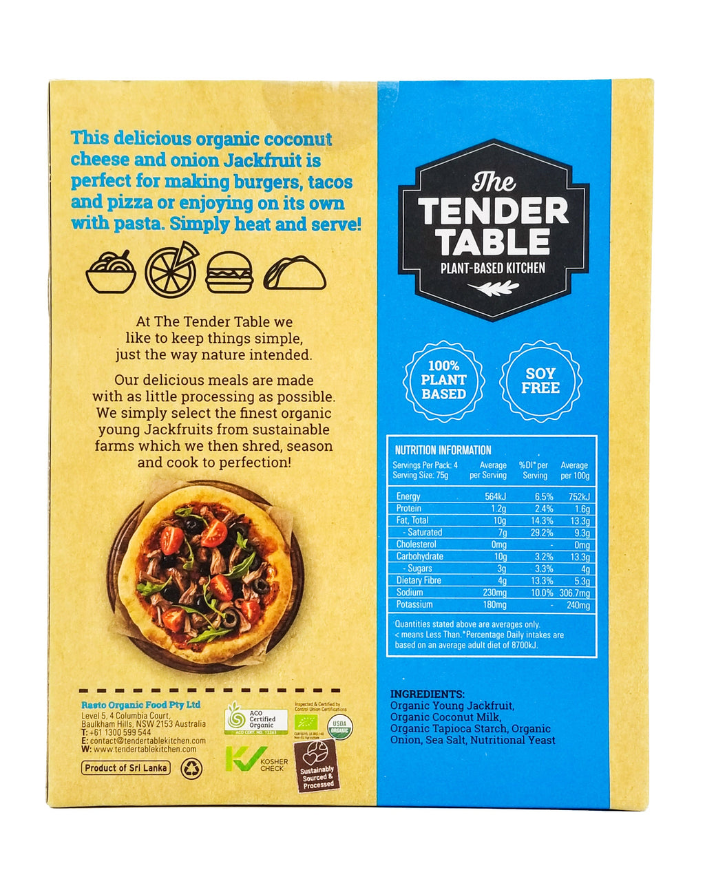 tender-table-organic-vegan-jackfruit-meal-coconut-cheese-onion-300g ...