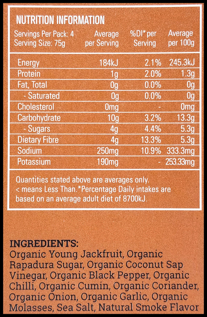 Tender Table Organic Vegan Jackfruit Meal - Tangy Barbeque (300g) - Organics.ph