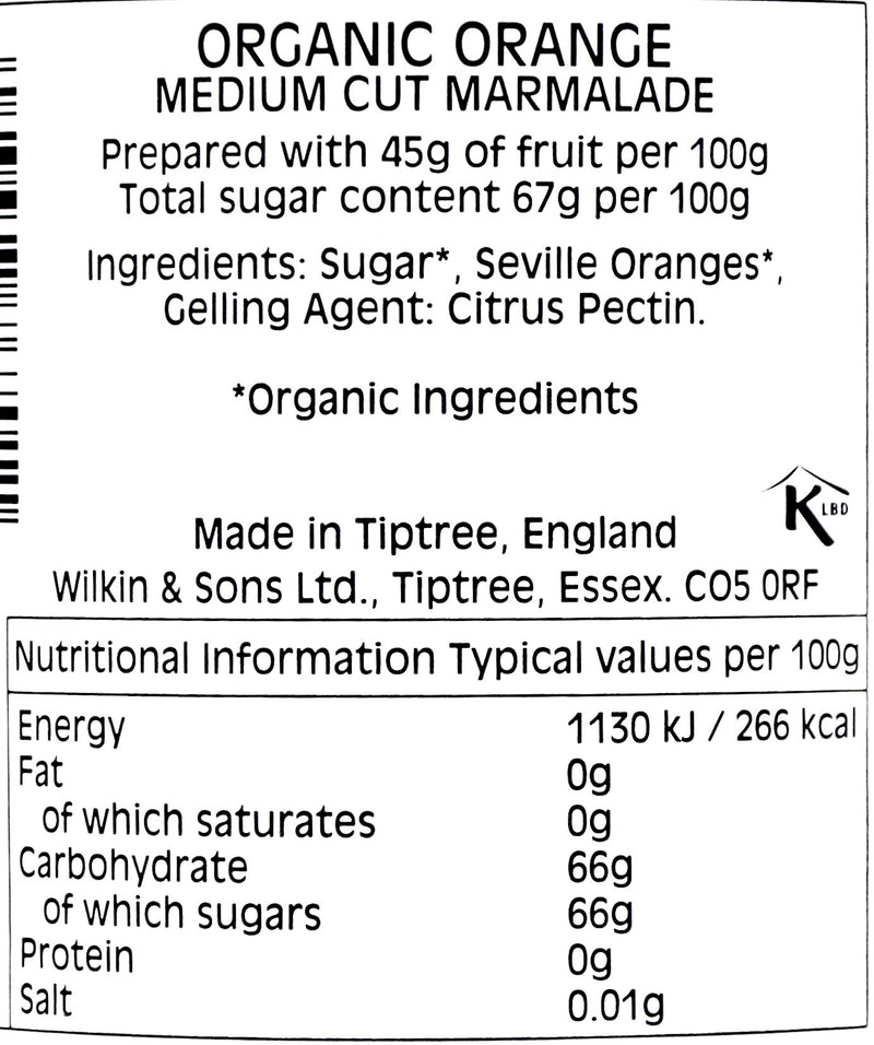 Tiptree Organic Jam - Orange Marmalade (340g) - Organics.ph