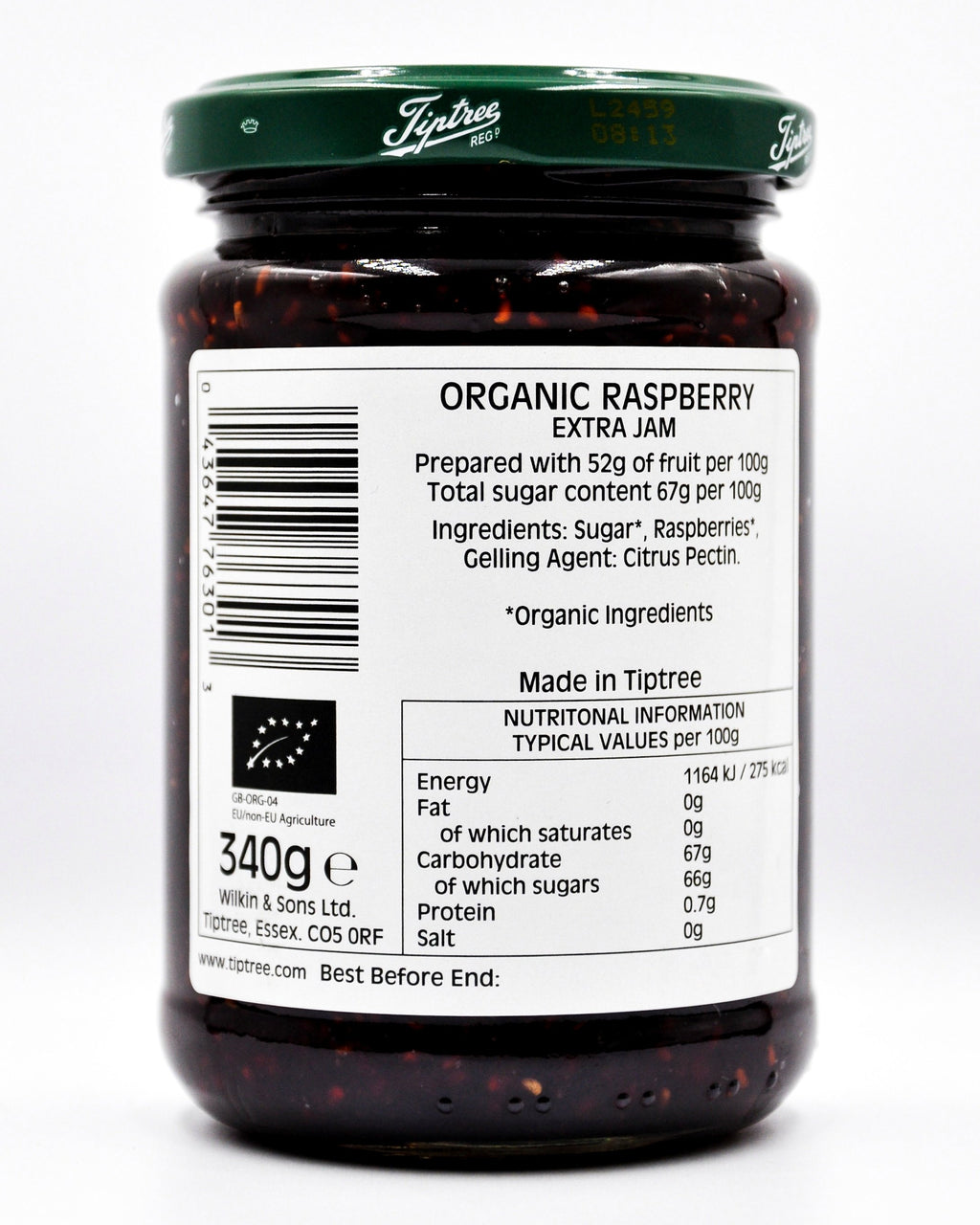 Tiptree Raspberry Jam tiptree-organic-jam-raspberry-340g-breakfast-yummy-organics-food ...