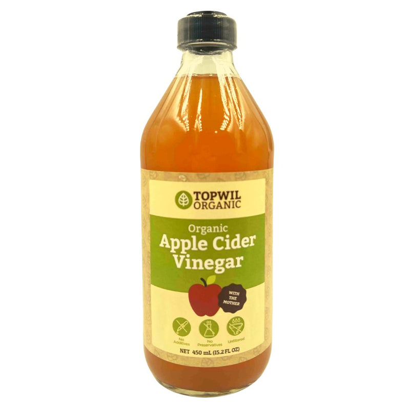 Topwil Organic Apple Cider Vinegar (450ml) - Organics.ph