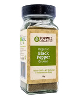 Topwil Organic Black Pepper Ground (52g) - Organics.ph