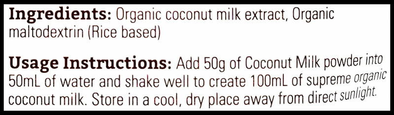 Topwil Organic Coconut Milk Powder (200g) - Organics.ph