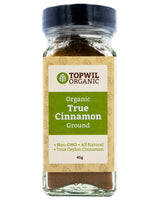Topwil Organic True Cinnamon Ground (45g) - Organics.ph