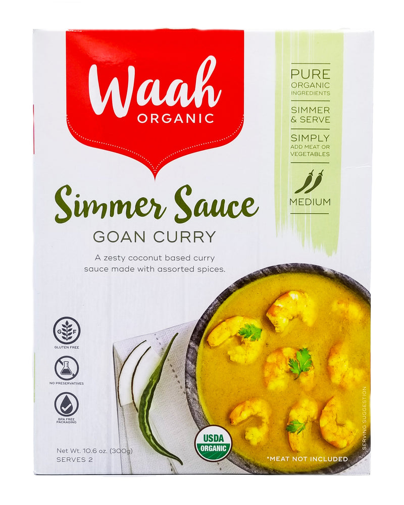 Waah Organic Simmer Sauce - Goan Curry (300g) - Organics.ph