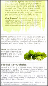 Waah Organic Simmer Sauce - Korma Curry (300g) - Organics.ph