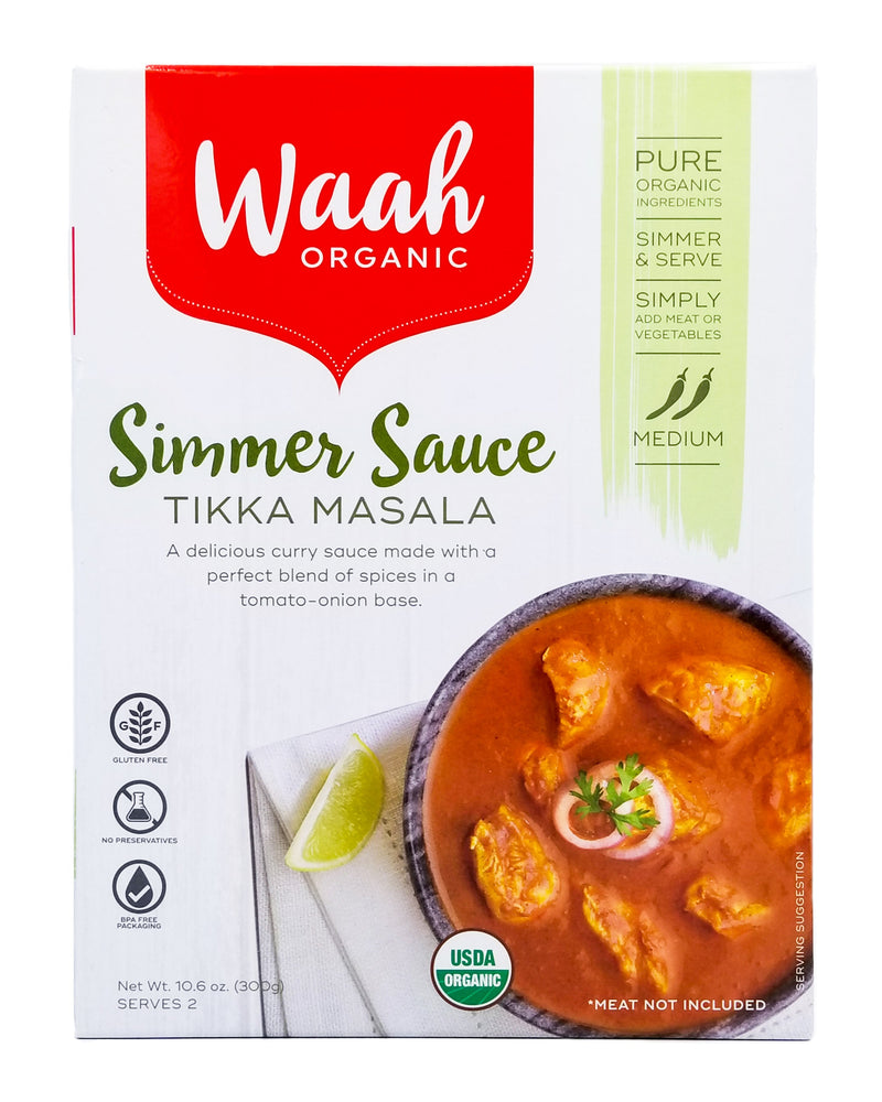 Waah Organic Simmer Sauce - Tikka Masala (300g) - Organics.ph