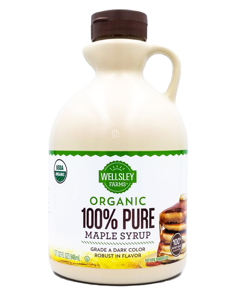 Wellsley Farms Organic Grade A Dark Maple Syrup (1 Liter) - Organics.ph