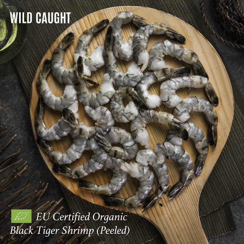 Wildcaught Organic Black Tiger Shrimp - Peeled (400g) - Organics.ph