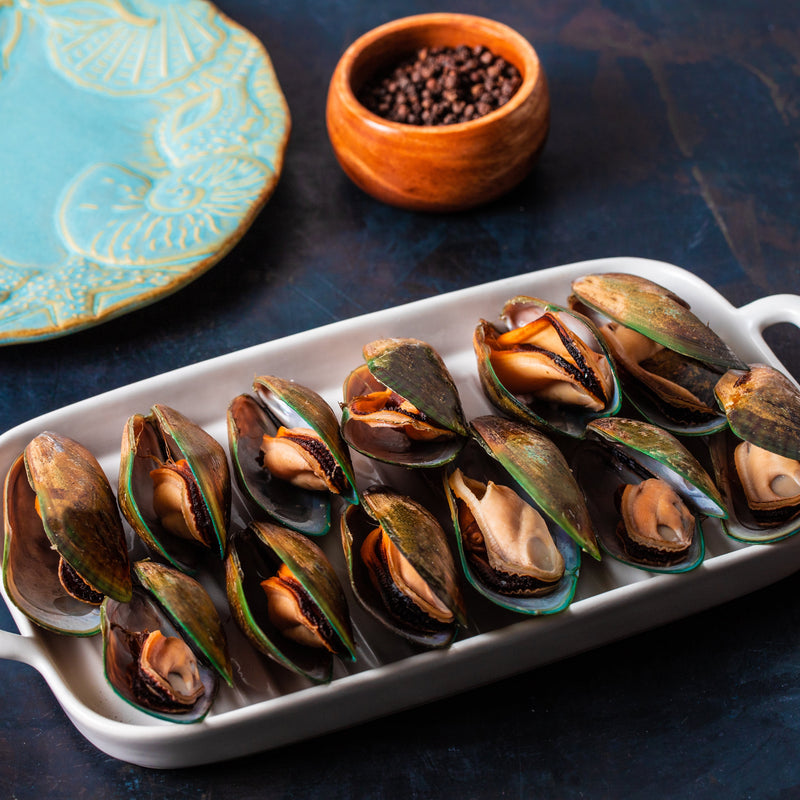 Wildcaught Organic Seafood New Zealand Green Mussels (500g) - Cooked & Ready to Eat - Organics.ph