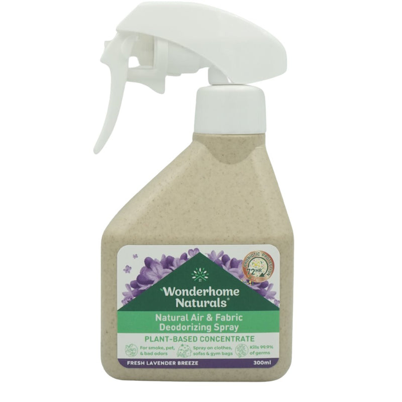 Wonderhome Naturals Air & Fabric Deodorizing Spray - Fresh Lavender Breeze (300ml) - Organics.ph