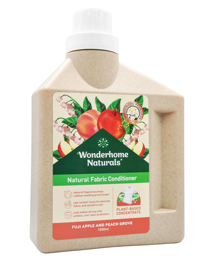 Wonderhome Naturals Fabric Conditioner - Fuji Apple and Peach Grove (1500ml) - Organics.ph