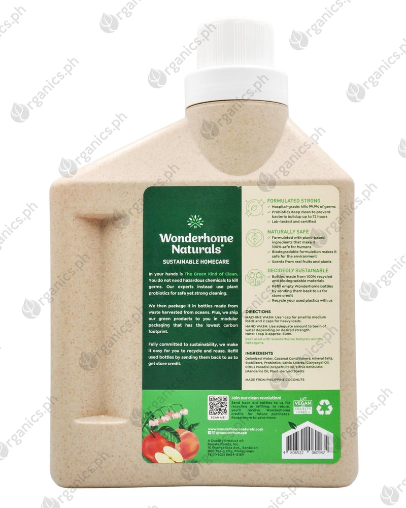 Wonderhome Naturals Fabric Conditioner - Fuji Apple and Peach Grove (1500ml) - Organics.ph