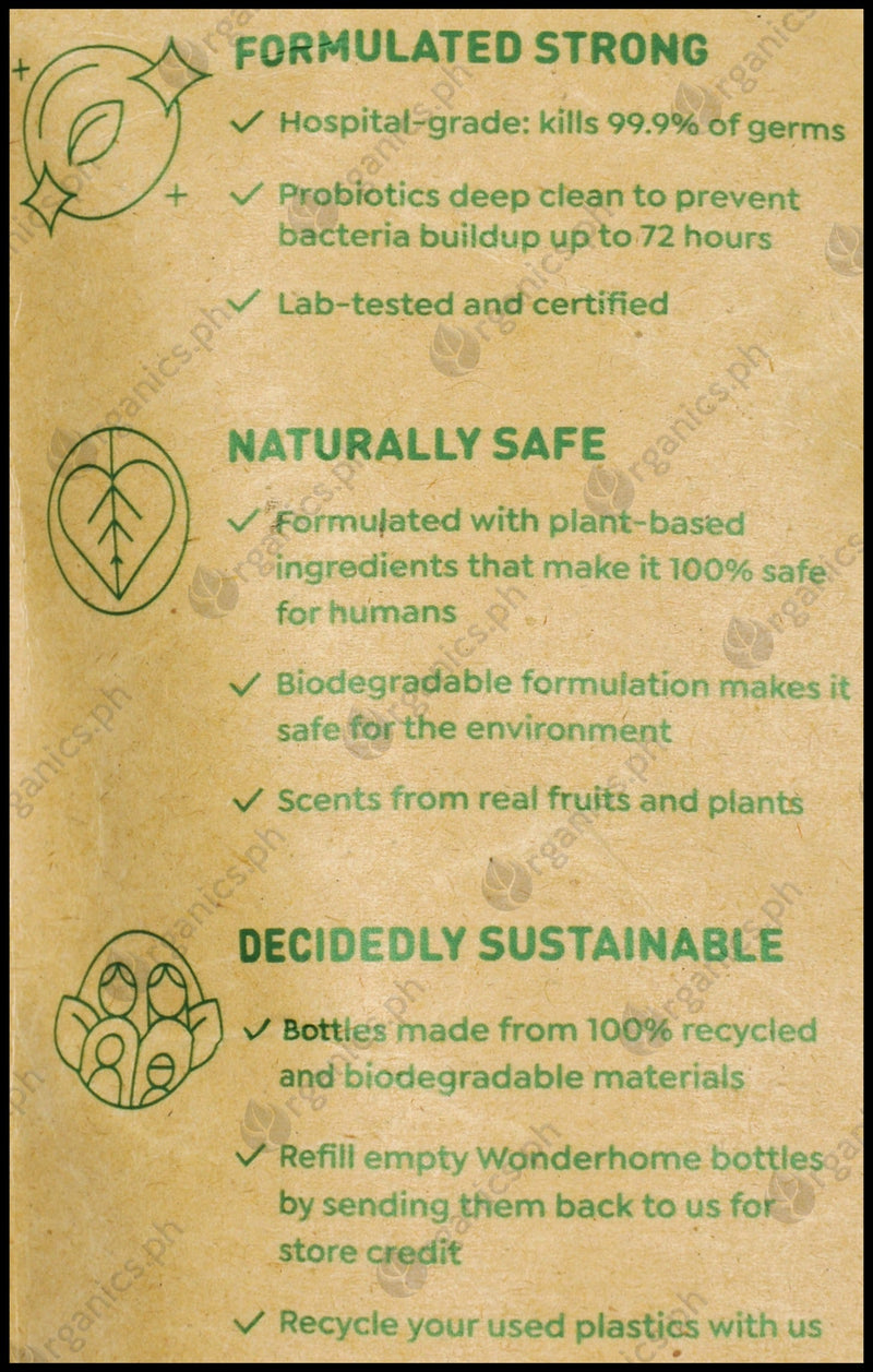 Wonderhome Naturals Gadget & Desk Cleaner - Organic Lavender Oil - Refill Pack (1 Liter) - Organics.ph