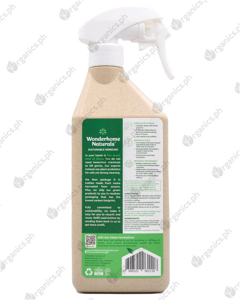 Wonderhome Naturals Germ Kill Disinfectant Spray - Mint Lavender (650ml) - Organics.ph