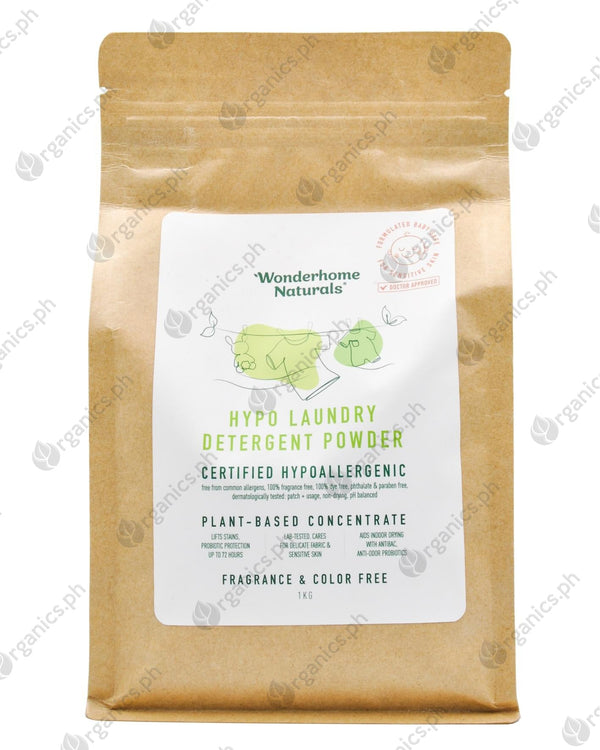 Wonderhome Naturals Hypoallergenic Laundry Detergent - Powder (1kg) - Organics.ph