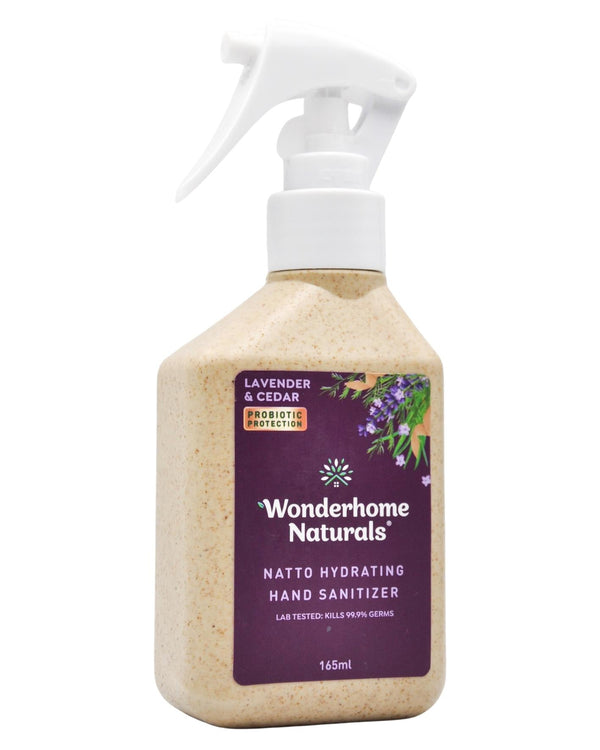 Wonderhome Naturals Natto Hydrating Hand Sanitizer - Lavender & Cedar (165ml) - Organics.ph