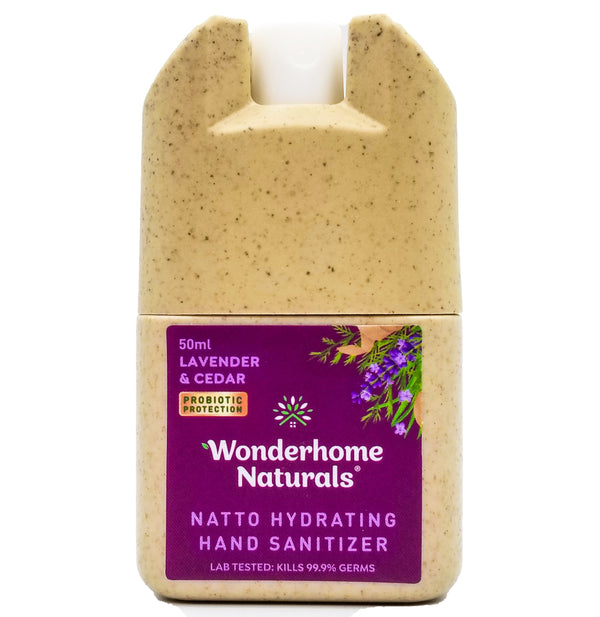 Wonderhome Naturals Natto Hydrating Hand Sanitizer - Lavender & Cedar (50ml) - Organics.ph