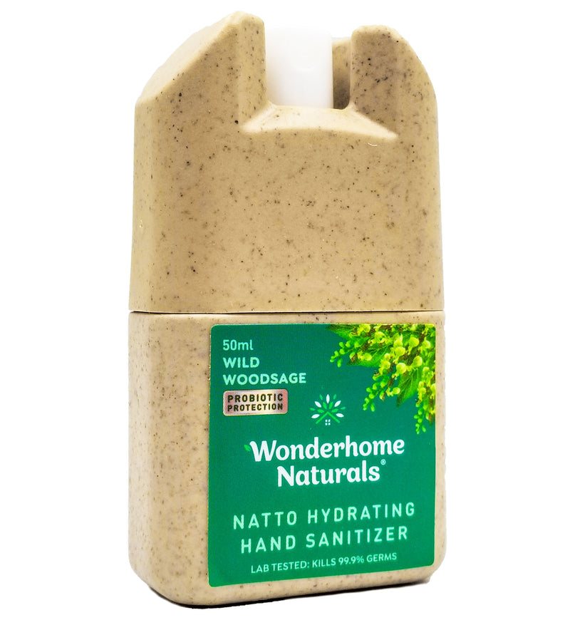 Wonderhome Naturals Natto Hydrating Hand Sanitizer - Wild Woodsage (50ml) - Organics.ph