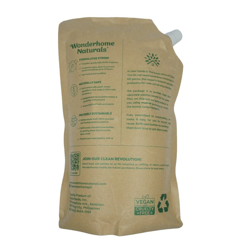 Wonderhome Naturals Natto Hydrating Hand Wash - Lavender & Cedar - Refill Pack (1 Liter) - Organics.ph