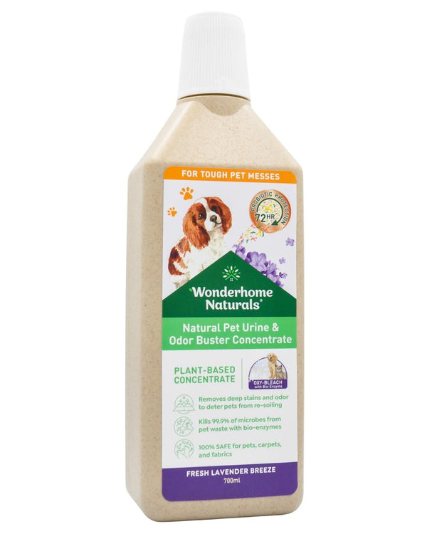 Wonderhome Naturals Pet Urine & Odor Buster Concentrate - Fresh Lavender Breeze (700ml) - Organics.ph