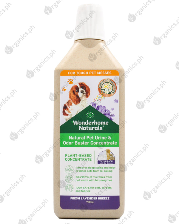 Wonderhome Naturals Pet Urine & Odor Buster Concentrate - Fresh Lavender Breeze (700ml) - Organics.ph