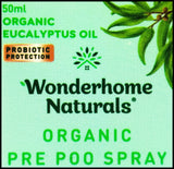 Wonderhome Naturals Pre-Poo Spray - Organic Eucalyptus Oil (50ml) - Organics.ph