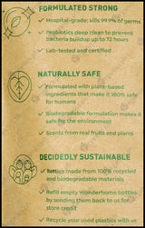 Wonderhome Naturals Tile & Mildew Foaming Cleaner - Pine & Citrus Rind - Refill Pack (1 Liter) - Organics.ph