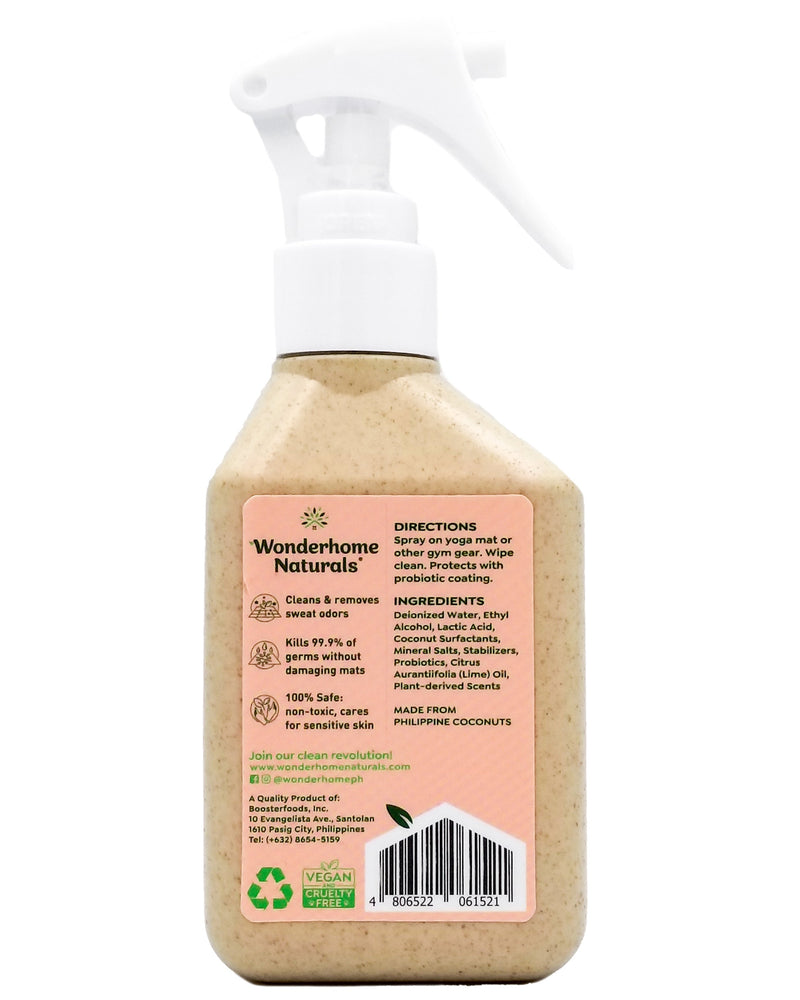 Wonderhome Naturals Yoga Mat Cleaner - Organic Citrus Oil (165ml) - Organics.ph
