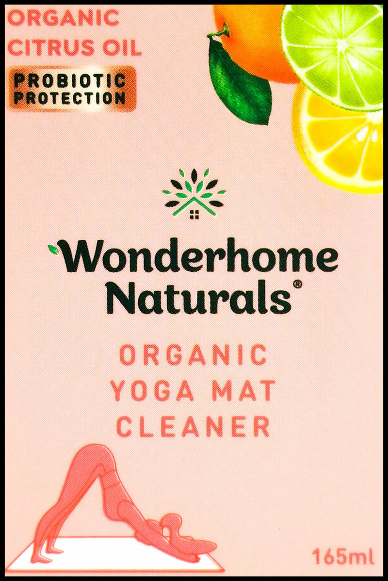 Wonderhome Naturals Yoga Mat Cleaner - Organic Citrus Oil (165ml) - Organics.ph