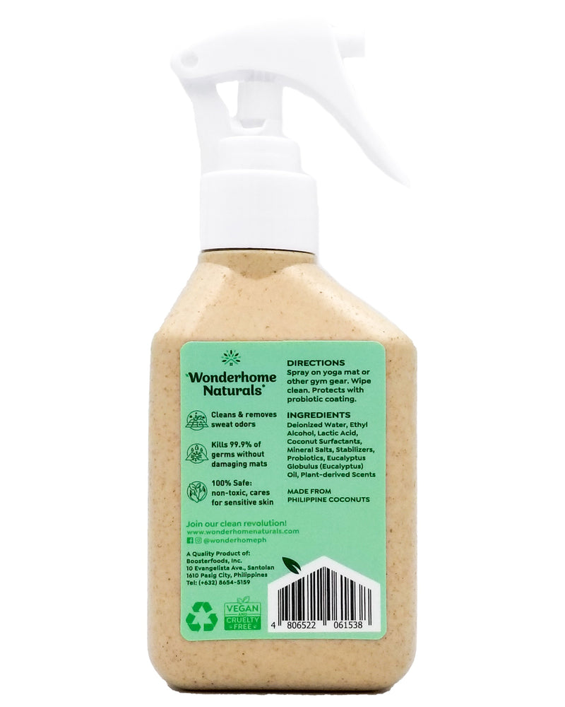 Wonderhome Naturals Yoga Mat Cleaner - Organic Eucalyptus Oil (165ml) - Organics.ph