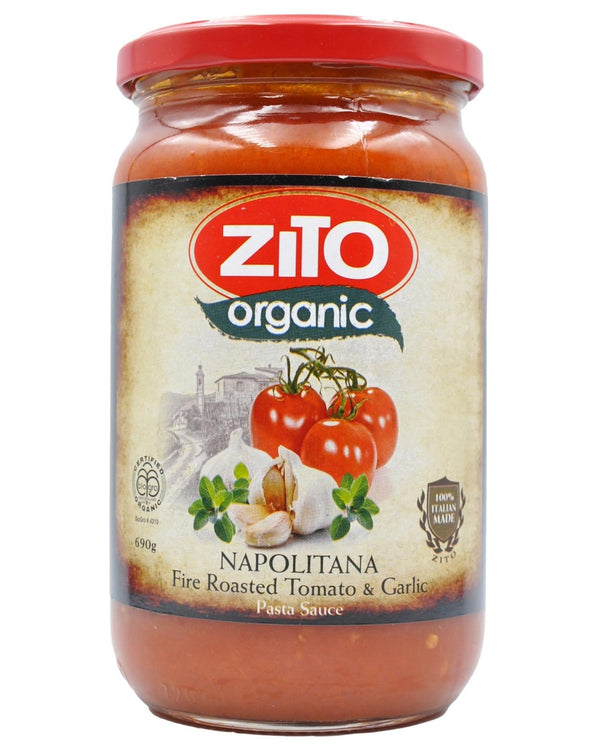 Zito Organic Pasta Sauce - Napolitana Tomato & Garlic (690g) - Organics.ph